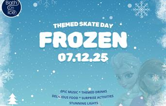 Anna and Elsa, Frozen themed skate day at Bath on ice