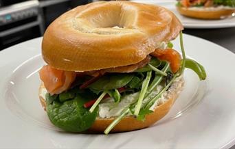 Salmon bagel