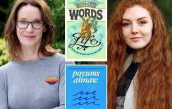 Susie Dent Len Pennie and book covers.
