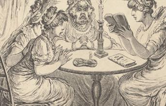Georgian figures sat around a table