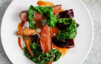 A plate of food at Beckford Canteen