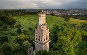 Beckford's Tower & Museum overlooking the city of Bath