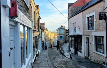 An image of Catherine Hill in Frome, Somerset