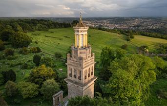View of Beckfords Tower and Bath in the background