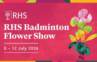 RHS Badminton Flower Show poster