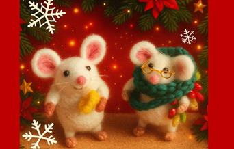 Needle Felted Mice