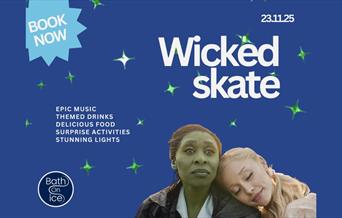 Wicked the movie / musical themed skate poster