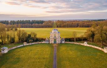An ariel view of Worcester Lodge