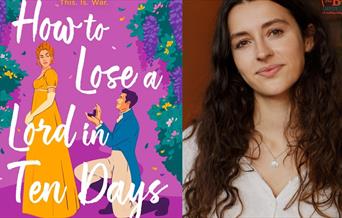 Sophie Irwin and her book.