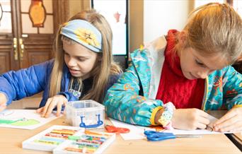 Family crafts at the gallery