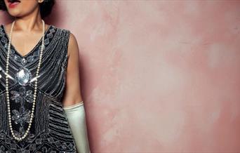 Woman in 1920s dress