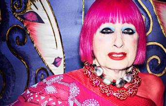 Zandra Rhodes Portrait by Simon Emmett