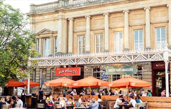 Exterior of the Green Park Brasserie restaurant in Bath