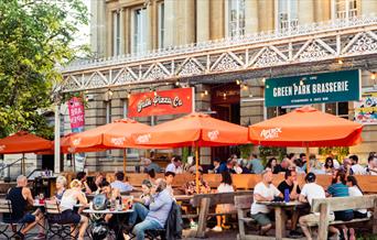 The exterior of Green Park Brasserie, Bath