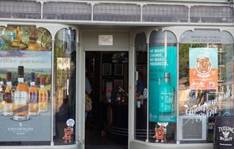 Exterior of the Independent Spirit shop in Bath