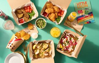 Boxed meal options at Leon