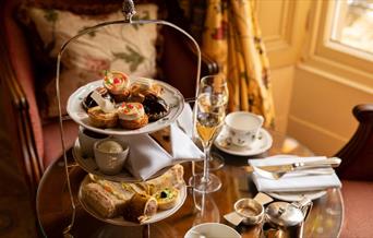 An afternoon tea at Lucknam Park in Colerne, near Bath