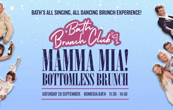 Mamma Mia bottomless brunch poster