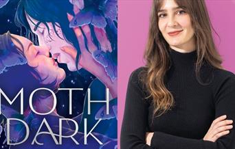 Kika Hatzopoulou  and book cover.