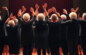 People raising their hands