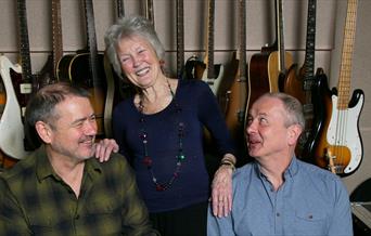 Peggy Seeger in the studio with Neill and Calum MacColl