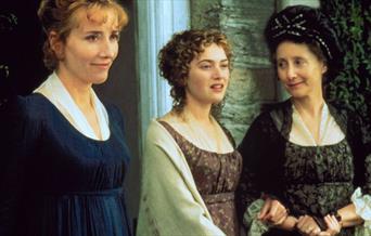 A screenshot from Sense & Sensibility (1995) starring Emma Thompson, Kate Winslet, and Gemma Jones. 
