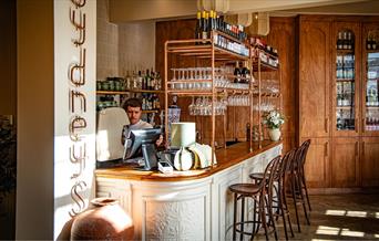 View of the bar at Sydney's