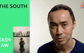 Author Tash Aw and the cover of his book 'The South'