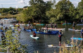 Group of people on the water