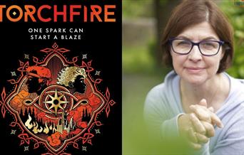 Moira Buffini and book cover.