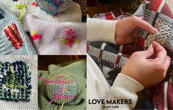 Various sewing techniques and someone mending