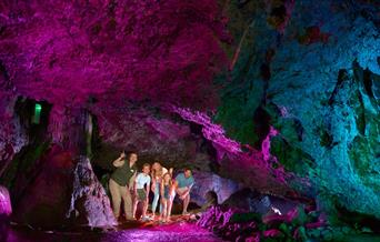 Family in Wookey Hole Caves - Caves near Bath and Bristol
