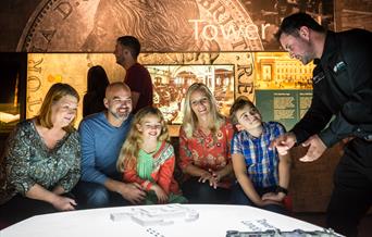 Family at The Royal Mint Experience