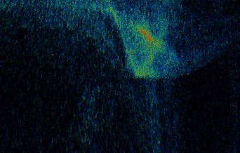 Generative particle art made using TouchDesigner by Felix Colbert