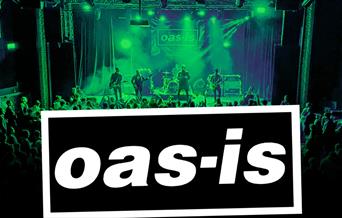 A poster advertising a performance by the Oas-is tribute band at Komedia Bath