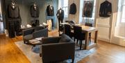 Gieves & Hawkes seating area