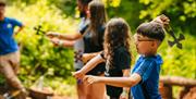 Axe throwing at Mendip Activity Centre