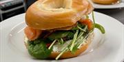 Salmon bagel