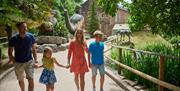 Family at Wookey Hole Caves
