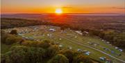 Sunset at Mendip Basecamp