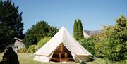 Teepee tent in garden