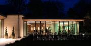 Exterior of the Walled Garden Restaurant at Lucknam Park in Thickwood, near Bath