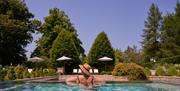 Lady in pool