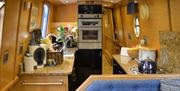 Bath Narrowboats- The King of Diamonds (kitchen)