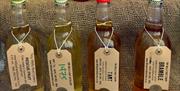 Bottles of cider