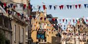 Corsham town, street bunting