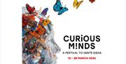 A poster advertising the Curious Minds Festival in Bath