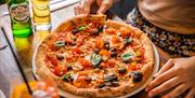 One of the pizzas at the Dough Kingsmead Square restaurant