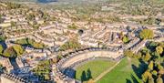 View of the Royal Crescent from above