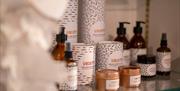 Bottles of wellbeing products